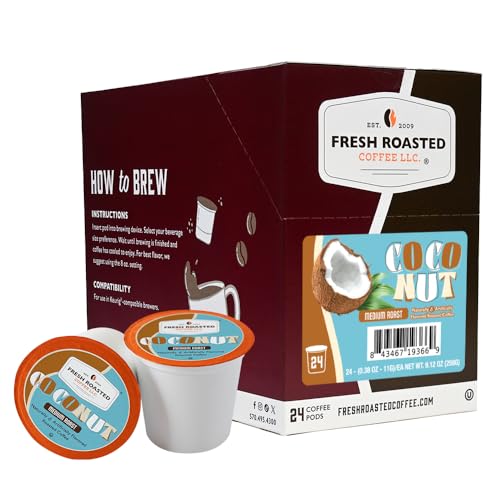 Fresh Roasted Coconut K-Cup Pods for Keurig, 24 Count