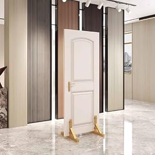 Adjustable Metal Display Rack for Door/Wooden Boards, Commercial Advertising Stand, Small Black Tile & Marble Slab Holder, Versatile Showcase Kit