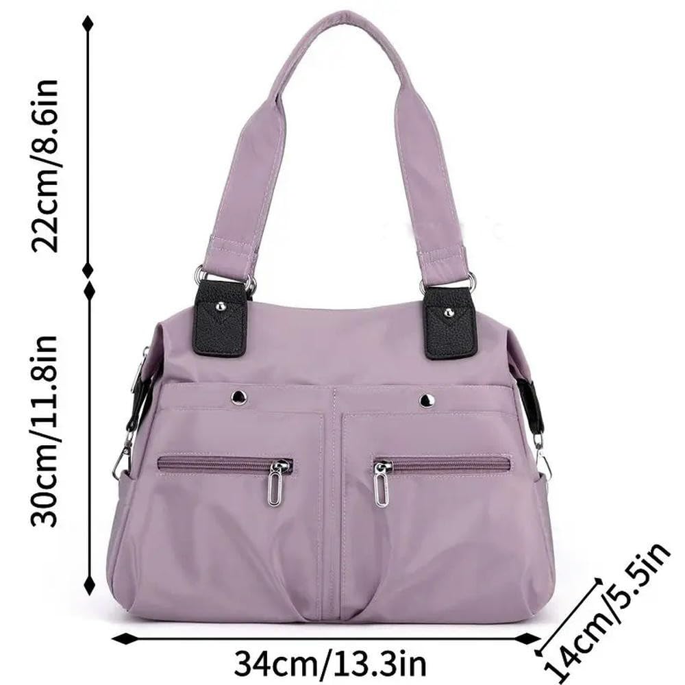 ZBDZSW Bolso de Mano, Bolso de Hombro para Mujer, de Nailon, Impermeable, de Gran Capacidad, Bolso Cruzado para Compras, Bolso de Mensajero para Mujer
