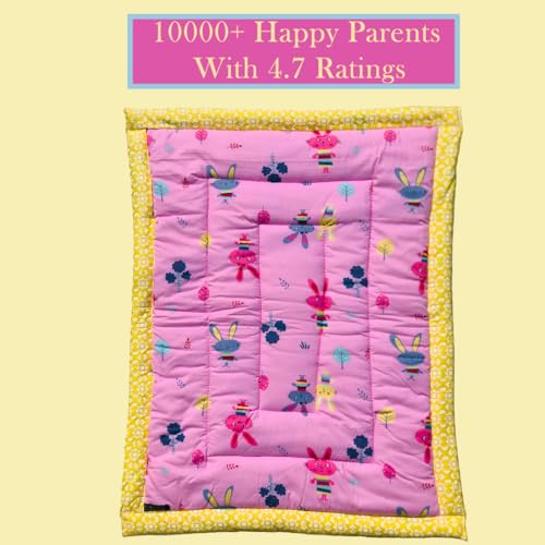 Image of Bedding Mattress for Cotton, Baby Sleeping Bed Set Godari Baby Cradle |Sleeping Mat |Multi Purpose Cushioned Bed |Baby Bed for 0 to 2 Years.