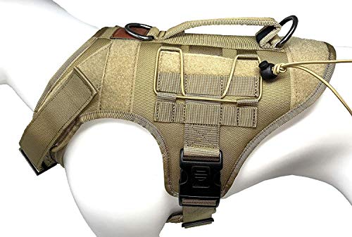 ALBCORP Tactical Dog Vest Harness – Military K9 Dog Training Vest – Working