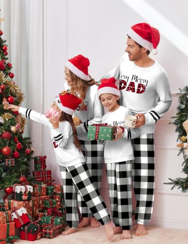 Ekouaer Family Christmas Pajamas Matching Sets Cute Long Sleeve Couple Pjs - image 2