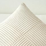 MIULEE 2er Set Kissenbezug 40x40cm Beige Kissenhülle Kissenbezüge Sofakissen Dekokissen Boho Couchkissen Kord Dekorative Zierkissenbezug für Sofa