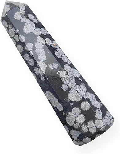 Miniatura 4 de WholesaleGemShop - Torre de obelisco de piedras preciosas de 3 pulgadas, faceta gigante, cristal de roca de Aura Rock Natural pulido Earth Wand