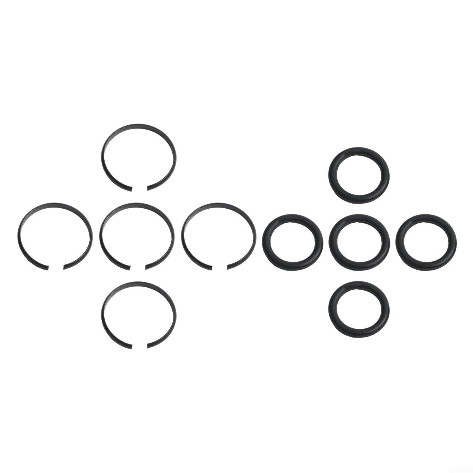 5 Pack 1", 3/4", 1/2” and 3/8" Impact Retaining Ring Clip Impact Friction Ring with O-Ring for Electric/Pneumatic Type Impact Wrench Socket Retainer Rings(3/8)