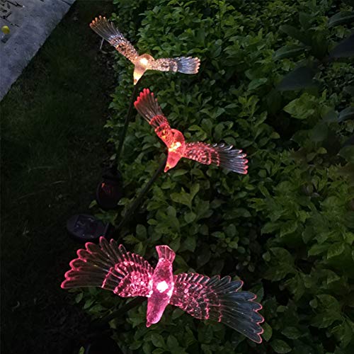 Uonlytech Solar Lawn Lamp, Waterproof Eagle Shaped Solar Path Light, Solar Landscape Light For Courtyard Lawn Garden (1Pcs, Colorful) #TOP6