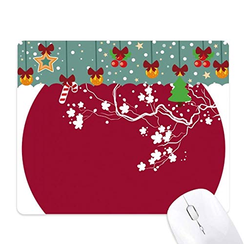 Tapis de souris rond art japonais en caoutchouc naturel antidérapant pour bureau