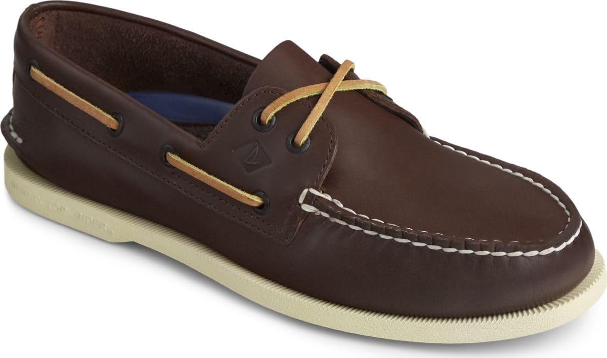 sperry Top-Sider Men's Authentic 2-Eye Boat Shoe Classic Brown 16 D(M) US-picture-30