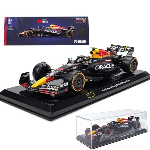 Motos, Video Games HTLNUZD Bburago 2023 1/24 RB19#11 Racing Team Aleación Fórmula Uno para RB19#11 Pérez Adulto Super Collection Coche Modelo Diecast