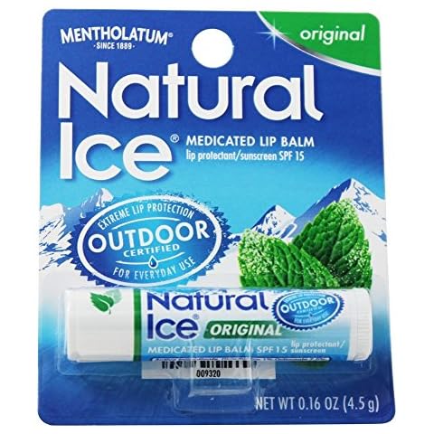 Mentholatum Natural Ice Lip Balm Original SPF 15 1 Each ( Pack of 2) Cover