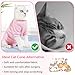 Cat Recovery Suit for Female, Breathable Cat Onesie for Cats After Surgery Cat Surgery Suit for Spay Abdominal Wounds Anti Licking, Surgical Recovery Suit Bodysuits with Long Sleeves for Cats Kitten