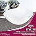 Disposable Plastic Plates with Rim Design, Organic Round Dinnerware Bulk Order for Wedding, Birthday & All Occasions (White, 6 oz Dessert Bowls (120 Bowls))