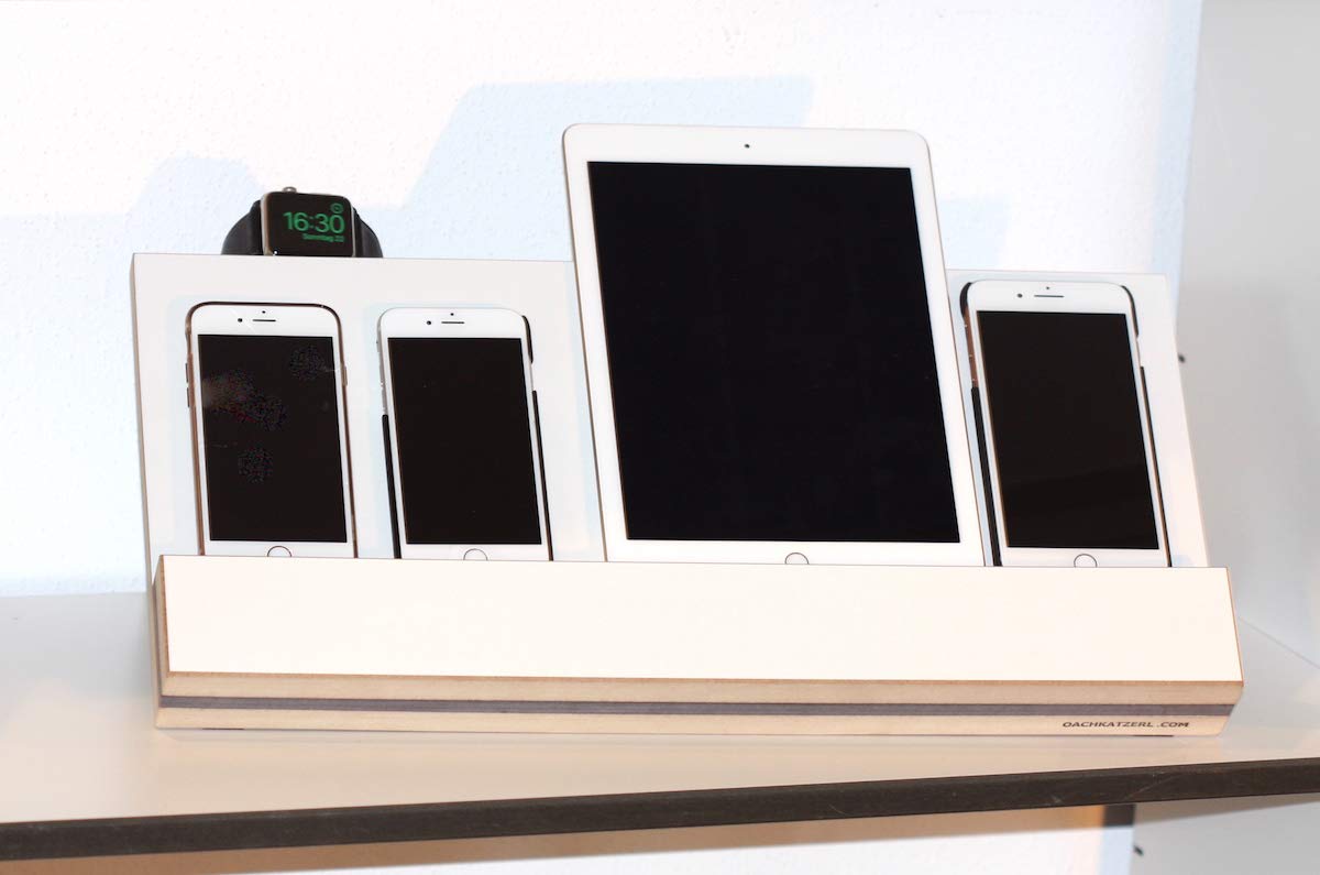 Stazione di ricarica multifunzione VanDock 47 (per cellulari e tablet, iPhone, iPad, Samsung Galaxy, e-reader e per altri dispositivi)