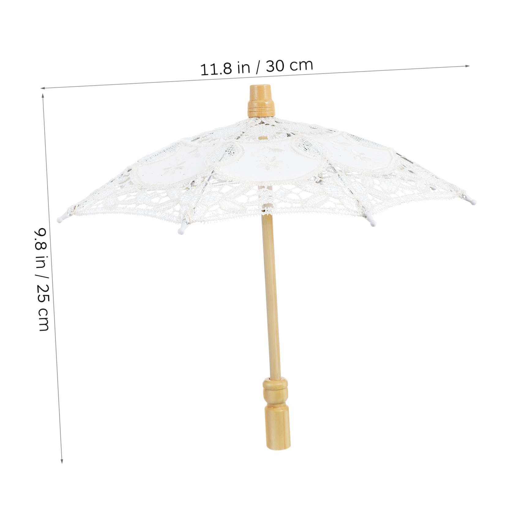 SOIMISS 15stücke Hochwertiger Spitzen-regenschirm Für Hochzeiten Elegante Dekorative Baumwoll-umhängetasche Für Brautfotos Und Besondere Anlässe