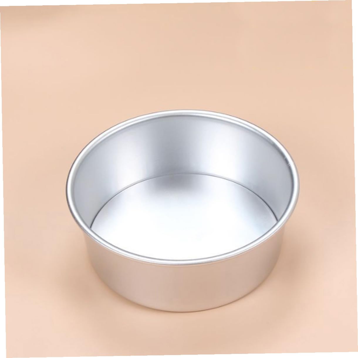 4 piezas Molde Pastel Redondo Aleación Antiadherente con Base Desmontable para Tartas Bizcochos y Postres Individuales