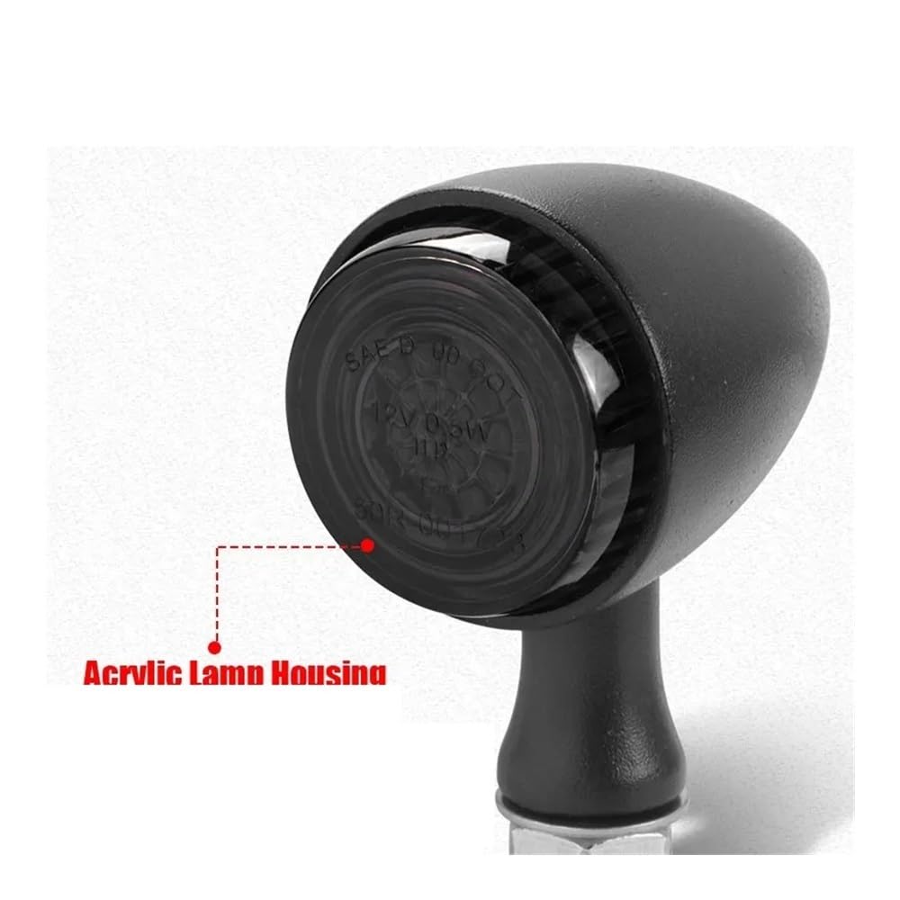 Luces Señal Giro Luz LED De Señal Giro Para Motocicleta Metal | Luz LED De Señal Giro Para Motocicleta Metal 10mm, Lámpara Intermitente Tipo Bala, Luces Led Modo Clignotants Para Moto