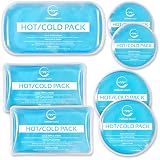 7 Piece Reusable Ice Packs for Injuries, Gel Ice Packs for Cold Therapy