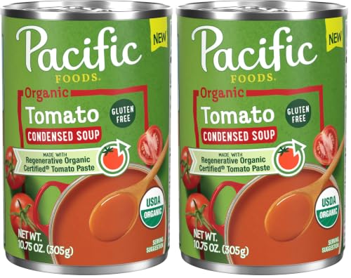 Image of Pacific Foods Organic Condensed Tomato Soup, 10.75 oz Can (Pack of 2)