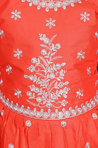 Image of NFashion Girls Printed design Rayon Anarkali Salwar Suit Set for girls