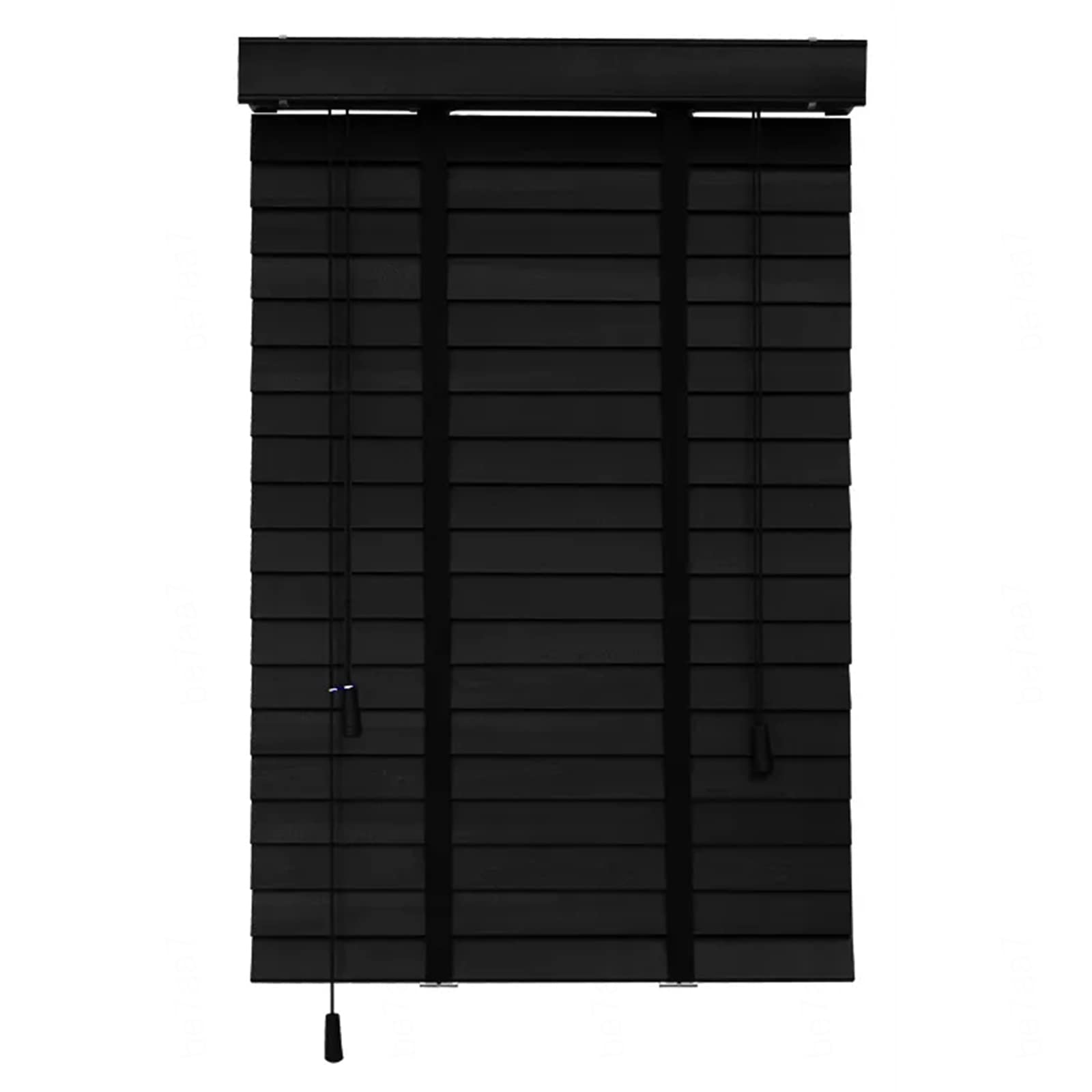 Pxzybd W×H Venetian Blinds Wooden 60Cm 80Cm 90Cm 110Cm 120Cm 140Cm 150Cm Wide,Horizontal Blinds,50Mm Slats,Solid Wood Venetian Blinds For Home Office,Heat Insulation Shutters,Black,-110X180cm/43X71in