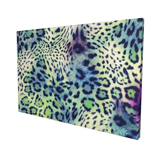Impression sur toile léopard vert OUSIKA pour mur vide - 2