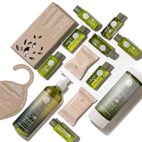 GFL Cosmetics Hotelier Geneva Green Skin Care Agent Full Box Bundle - All Body Products, Mini-Sizes, Recycled Packaging, 300 x 1.01 Fluid Ounces, Unisex - Image 9