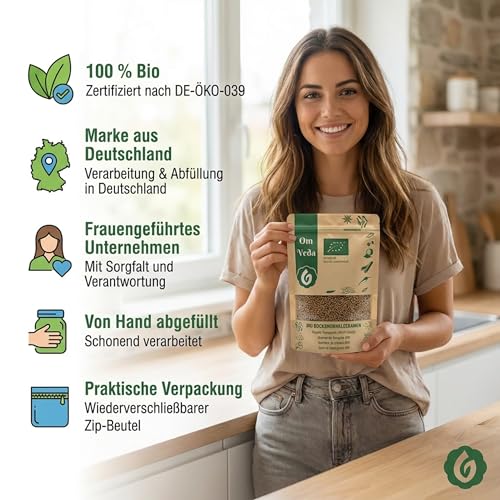 BIO Bockshornklee 200g Bockshornkleesamen Bockshornkleesaat | Indisches Gewürz | Organic Bio-zertifiziert DE-ÖKO-039 | Fenugreek Methi Seeds | Für Leckere Küche und Tee (200g)
