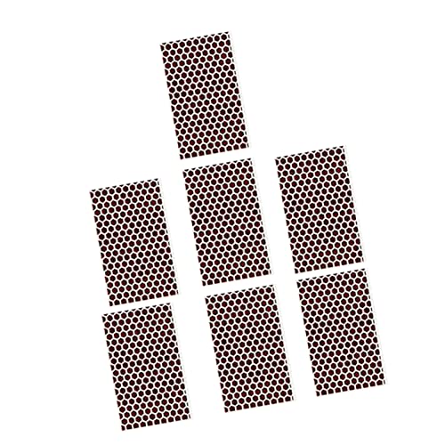 ORFOFE 7 Hojas Adhesivas Precortadas para Principiantes Tarros De Bricolaje En Tiras En La Decoración Baño para Encender La Llama Fósforos Encendedor De Panal Punteado Patrón De
