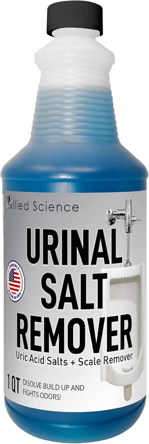 Urinal Salt, Calcium and Mineral Scale Remover - Eliminates Urine Odor, Destroys Uric Acid Salt, Deposit Buildup