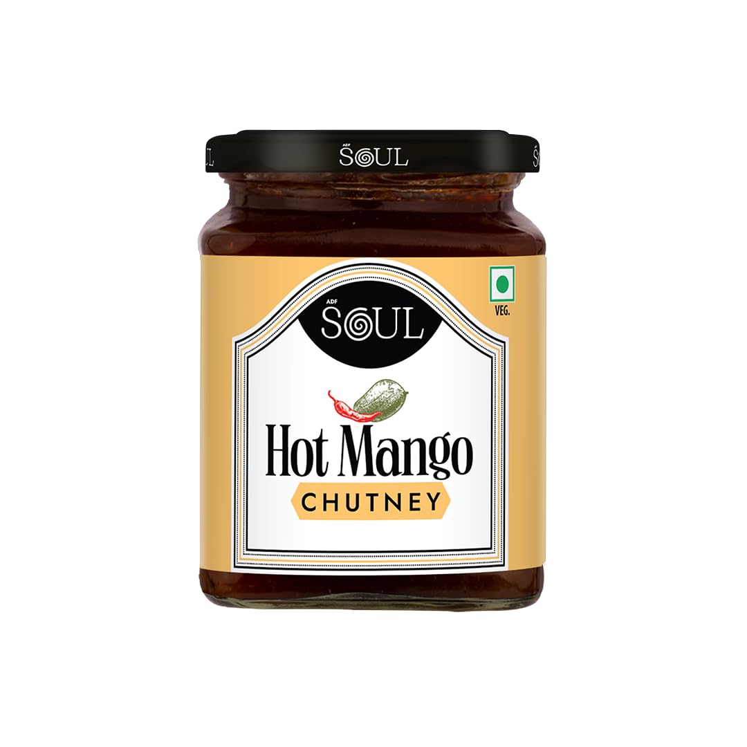 Hot Mango Chutney | Sweet & Spicy Mango Chutney with Indian Spices | Perfect with Grills, Cheese Boards & Snacks | 325 g.