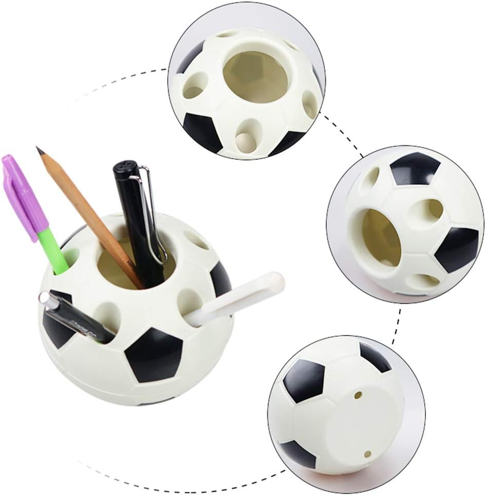 Creative Football Pen Holder, Cute Desk Soccer Pencil Container image 3