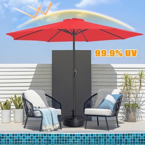 Replacement Umbrella Cover, Outdoor Market Table Patio Umbrella Canopy Cover Replacement UV Protective Cloth Durable Replacement Canopy