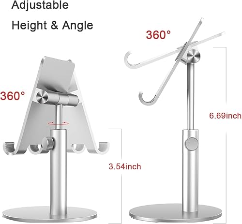 Miniatura 5 de Soporte de tableta ajustable para escritorio soporte universal para iPad soporte de teléfono de aleación de aluminio para iPhone 1312Pro Max78Plus