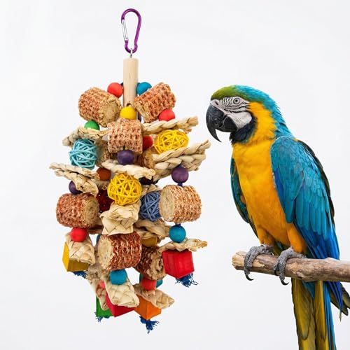 Parrot-Chew-Toys-Bird-Chew-Toys-Bird-Toys-with-Natural-Corn-Cob-for-Small-and-Medium-Sized-MacawsAfrican-GreyCockatoosAmazon-ParrotsParakeetCockatielSun-Conure-Lovebird Parrot Chew Toys Bird Chew Toys Bird Toys with Natural Corn Cob for Small and Medium-Sized Macaws,African Grey,Cockatoos,Amazon Parrots,Parakeet,Cockatiel,Sun Conure, Lovebird - Image 1