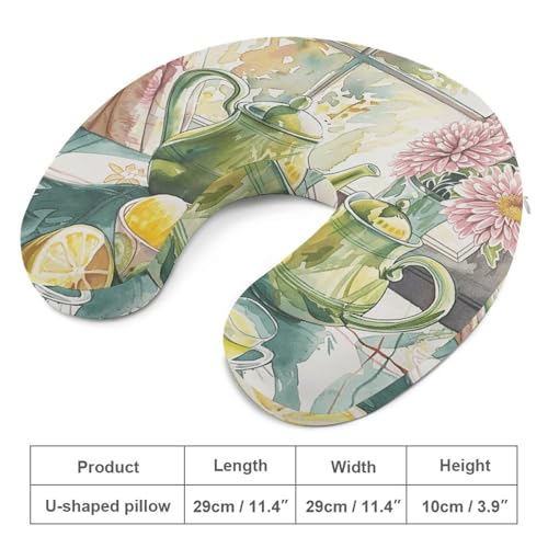 Almohada cervical de espuma viscoelástica tamaño único U miniatura 2
