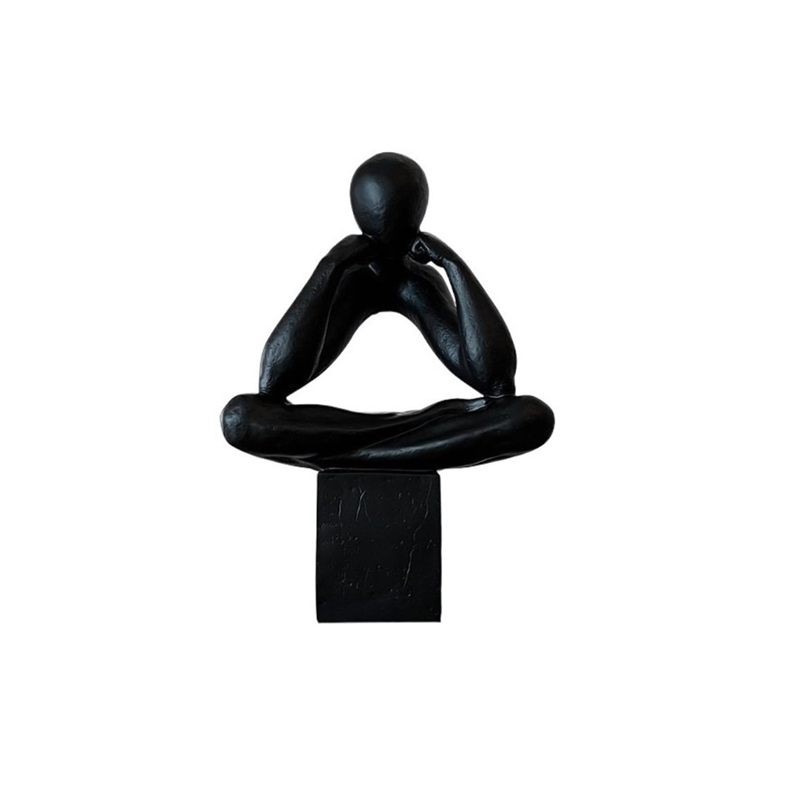 birene Home Decor Minimally Creative Portrait Ornaments Abstract Art Sculptures Home Wine Cabinet Artworks(Black)