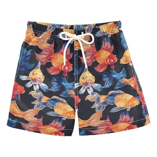 senya Goldfish Colorful Boys Swim Trunks Toddler Shorts Swimwear Boardshorts