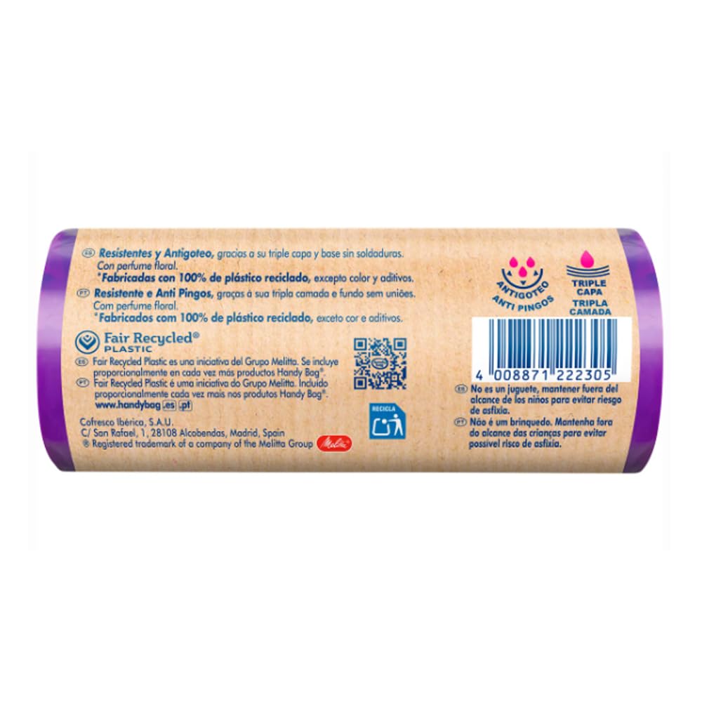 Bolsas de basura perfumadas B1S7 de 30 l. Paquete de 6 unidades.