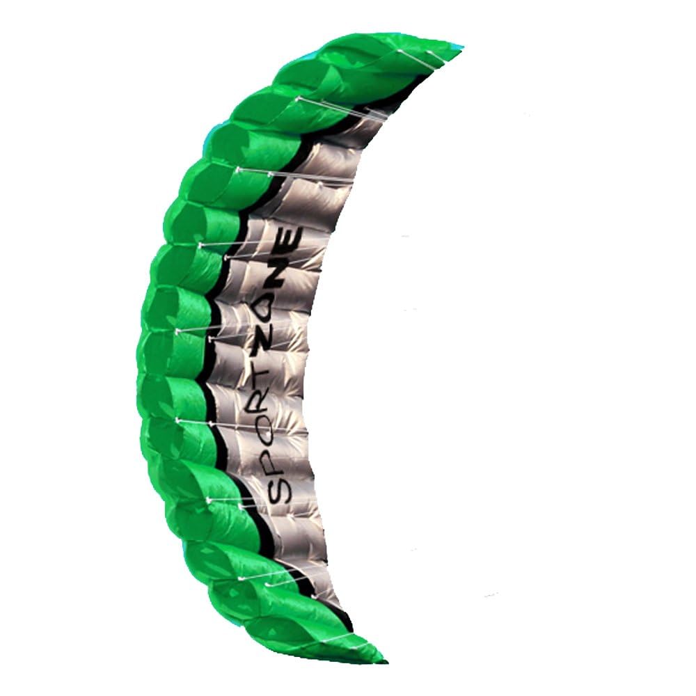 Hengda Kite 2.5m Dual Line No Skeleton Soft Stunt Parafoil Power Kites 98-inch for Beach with Flying Tools