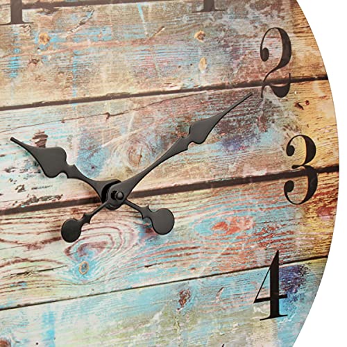 18-inch Vintage Printed Wood Clock