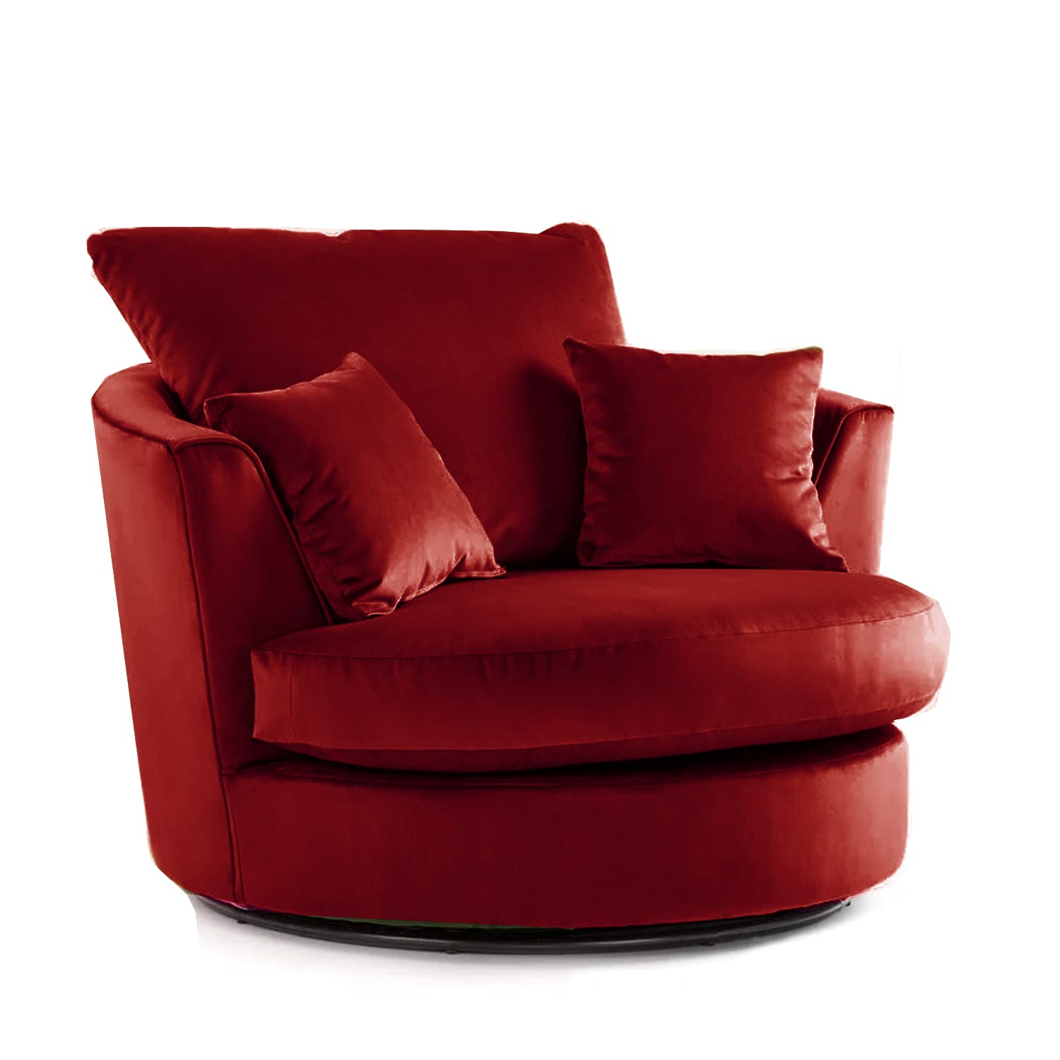 Furnishings For Less UK New Brooklyn Full Foam Sofa Range (Red, Swivel Chair)