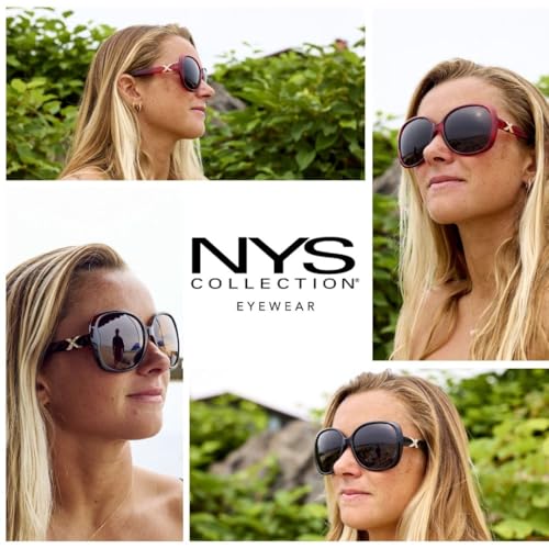 NYS Collection Jackie-O Polarized Oversized Butterfly Sunglasses – Women’s Retro Style, UV400 Protection4
