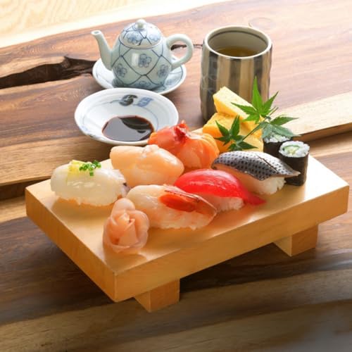 Plato japonés estilo sushi tamaño mediano caqui miniatura 6
