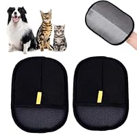 Magic Brush Pet Hair, The Magic Brush Pet Hair Remover, Reusable Pets Hairs Remover Electrostatic Gloves, for Clothing/Couch/Furniture (2PCS)