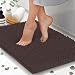 ITSOFT Non Slip Shaggy Chenille Soft Microfibers Bath Mat for Bathroom Rug Water Absorbent Carpet, Machine Washable, 21 x 34 Inches Chocolate Brown
