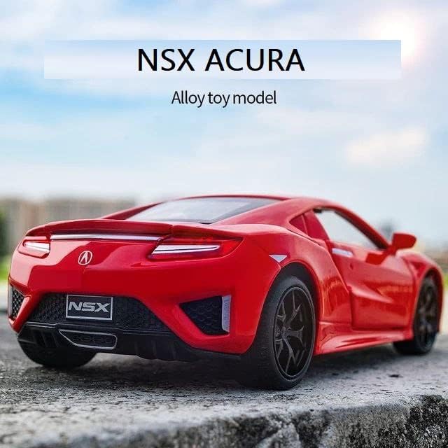 Image of Die-Cast Zinc Alloy 1:32 Scale NSX Acuura with Openable Doors and Pull Back Action-Multicolor (NSX Acuura)