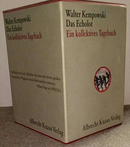 Das Echolot. Ein kollektives Tagebuch. 4 Bände in Schuber. Das Echolot. Ein kollektives Tagebuch. 4 Bände in Schuber.