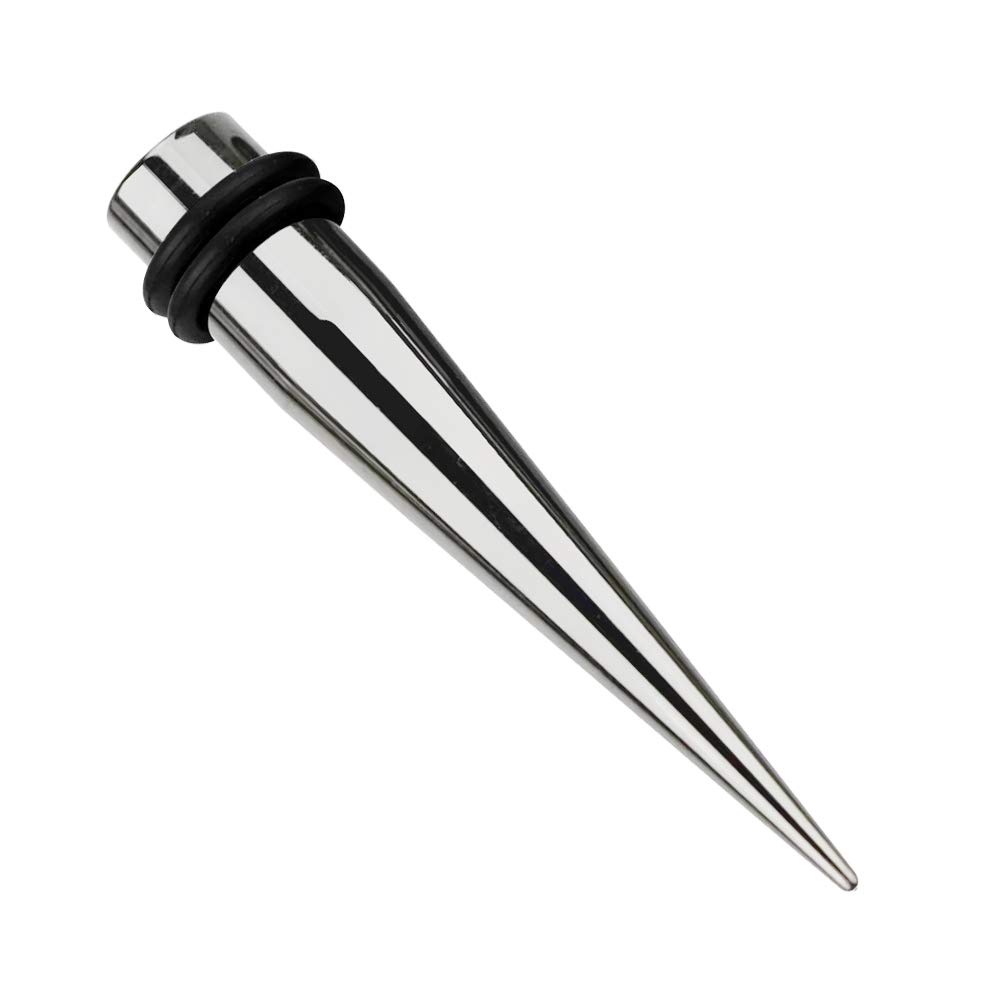Treuheld® Ohr Dehnstab | Chirurgenstahl | Silber | 17 Größen