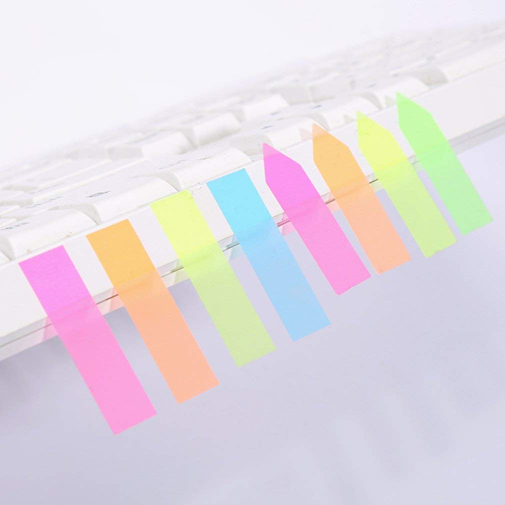 1600 Pcs Sticky Note Flags - Fluorescent Arrow Tabs, 5 Colors, Translucent & Writable For Books & Notes - View #7