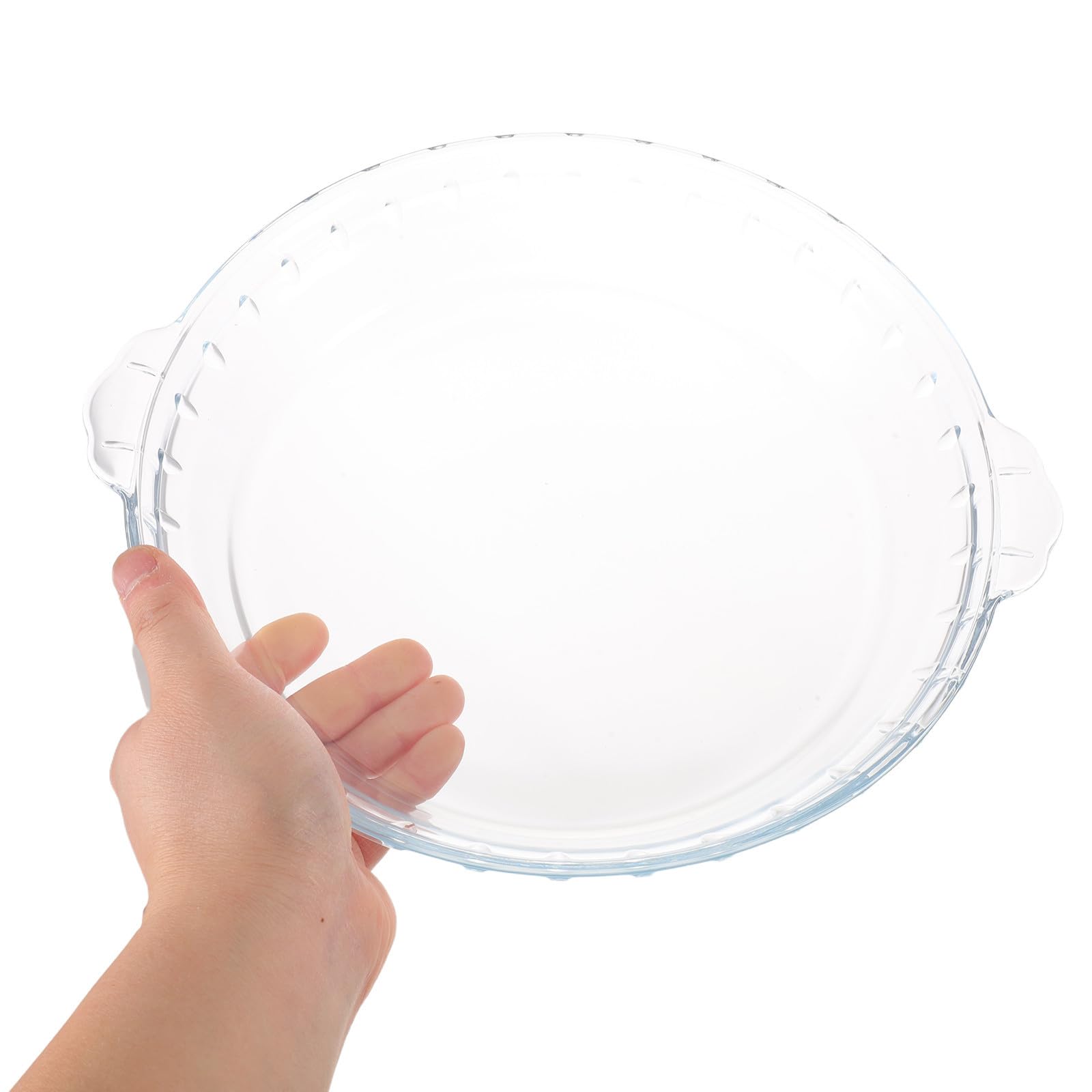 Molde de Vidrio Redondo para Tartas de 25cm, Apto Horno y Microondas